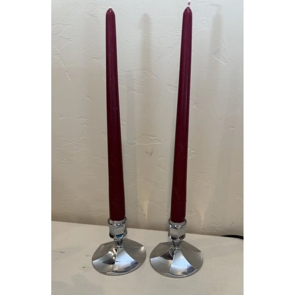 Vintage Irvinware Set of 2 Candlesticks 3